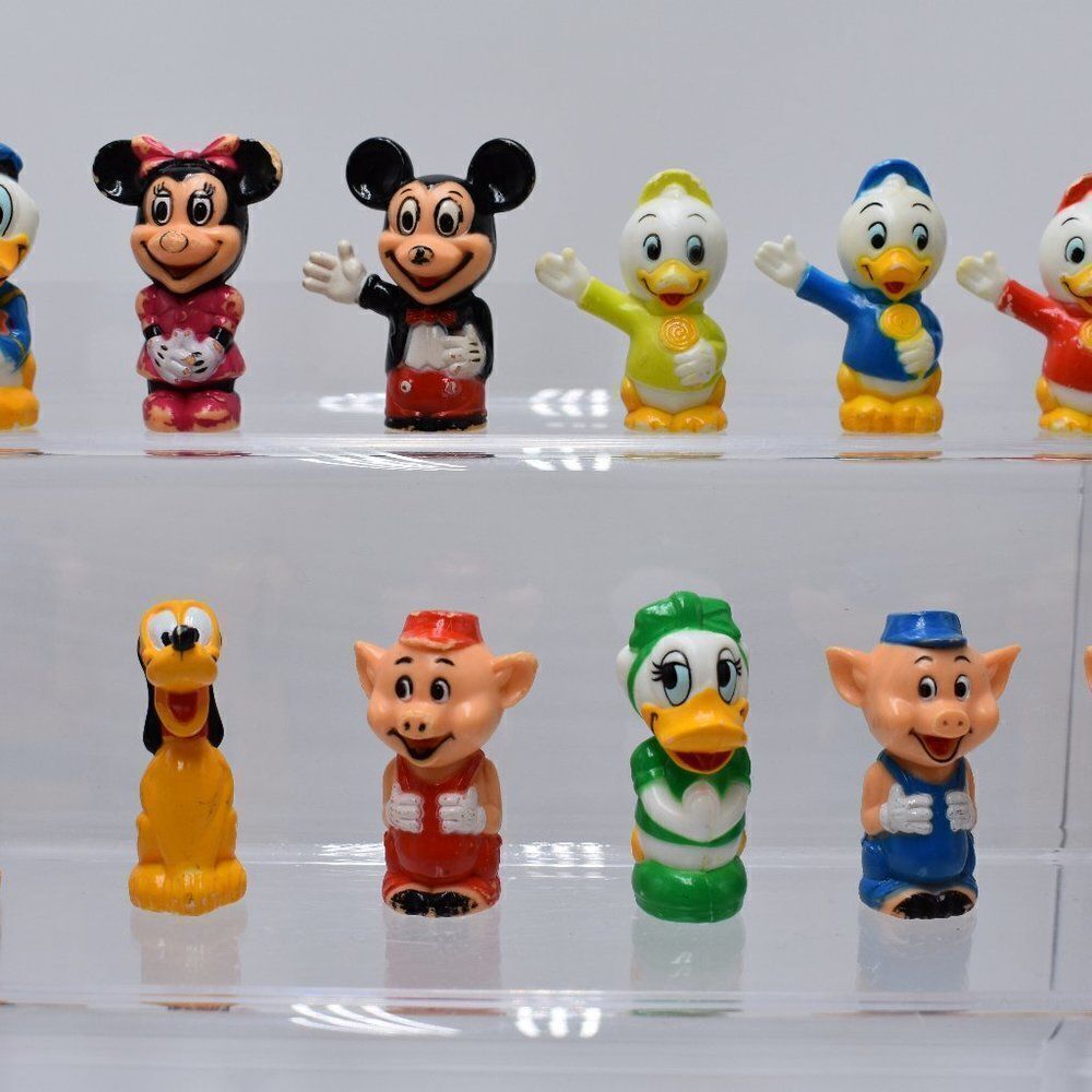 Vintage Toys, Vintage Walt Disney Productions Plastic Pencil Toppers Collection